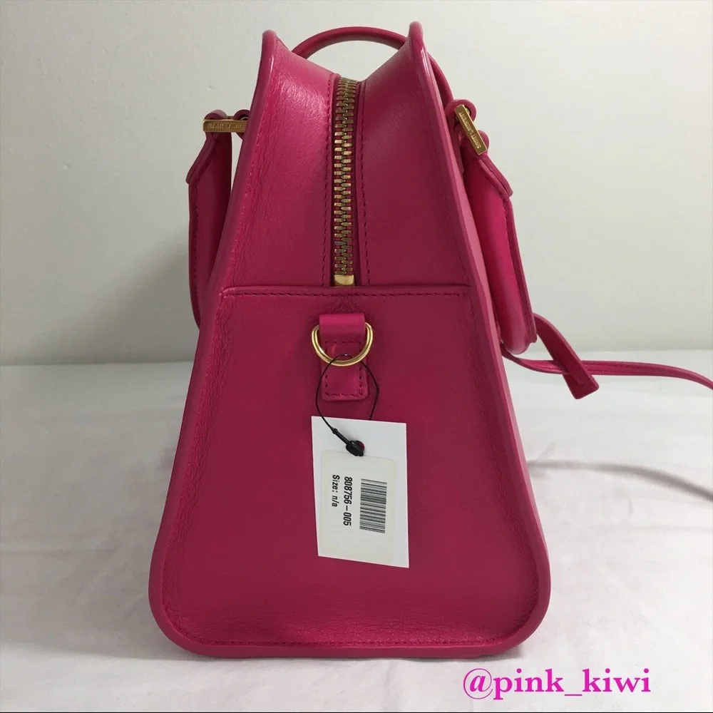 Saint Laurent Small Cabas Leather Satchel